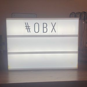 This is a white lettering light.